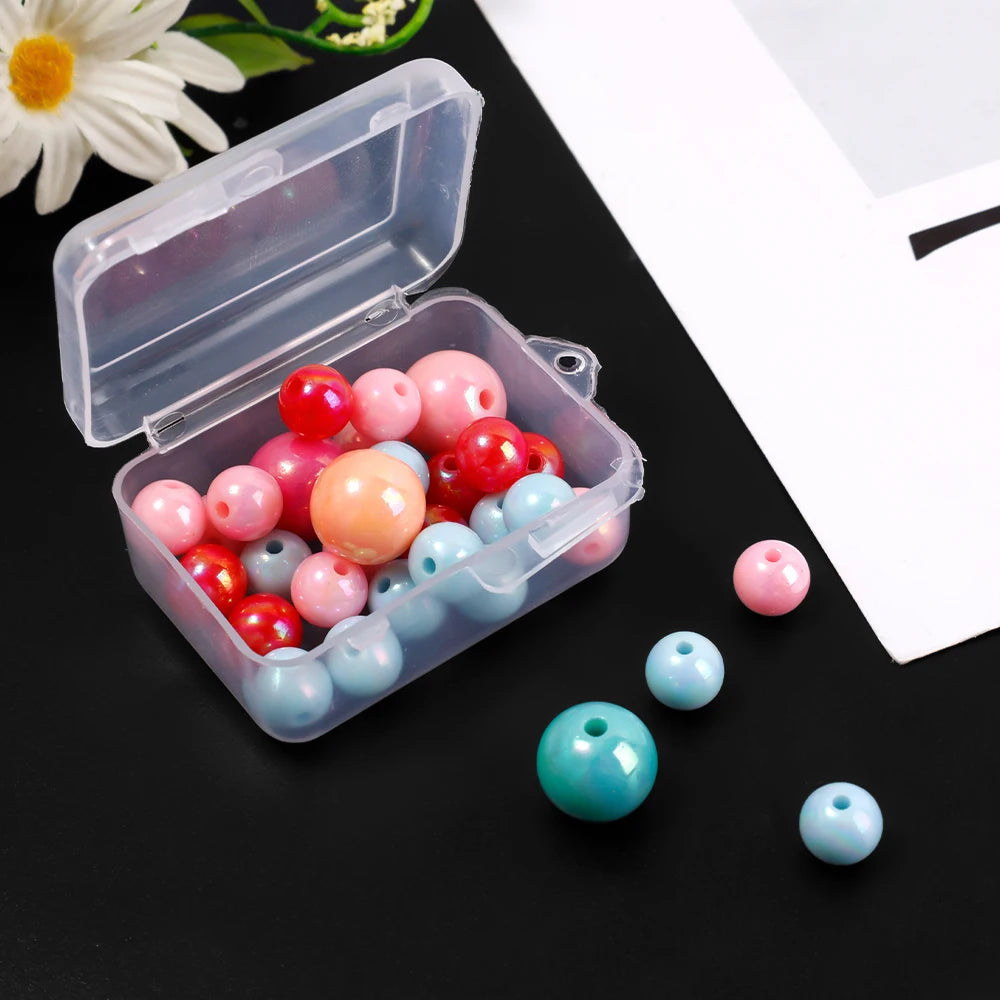 Clear Storage Container Transparent Plastic Storage Boxes with Hinged Lid Square Packaging Display Box Jewelry DIY Crafts
