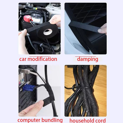 15 Meter Heat-resistant Flame Retardant Tape Coroplast Adhesive Cloth Tape For Car Cable Harness Wiring Loom Protection
