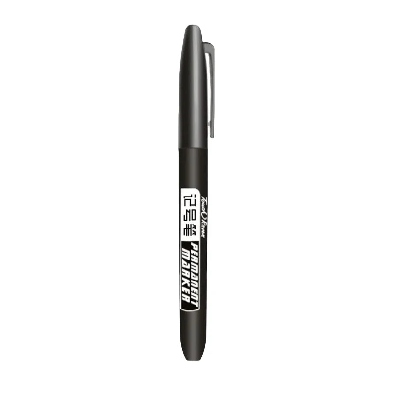 1-20Pcs Permanent Marker Pen Drawing Markers Oil-Based Waterproof Black Blue Red Ink Sketch Pens Stationery Art School Supplies