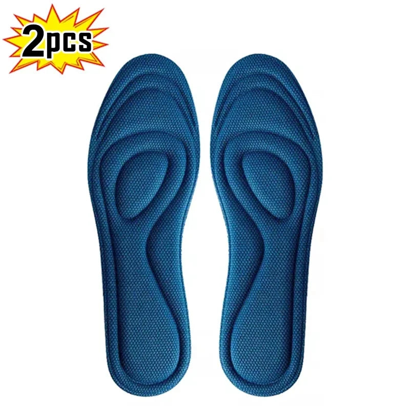 4Pcs Memory Foam Orthopedic Insoles for Shoes Antibacterial Deodorization Sweat Absorption Insert Sport Shoes Running Pads