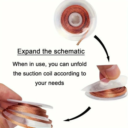 1PC 2.0mm 3.5mm 1.5M Welding Wires Desoldering Braid Solder Remover Wick Wire Welding Tin Sucker Repair Tool