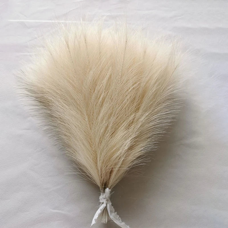 10Pcs Artificial Pampas Grass Bouquet For Home Wedding Decoration Party Room Decor Bedroom DIY Flower Wall Vase Fake Plant Reed