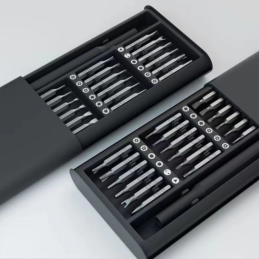 25 In 1 Screwdriver Set Precision Magnetic Screw Driver Bits Mini Tool Case Dismountable For Smart Home PC Phone Repair