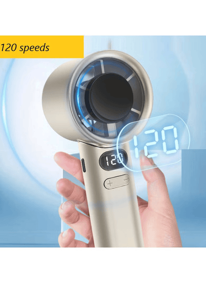 Mini Portable Fan Powerful Handheld Fan,120 Speeds Infinitely Variable Speed